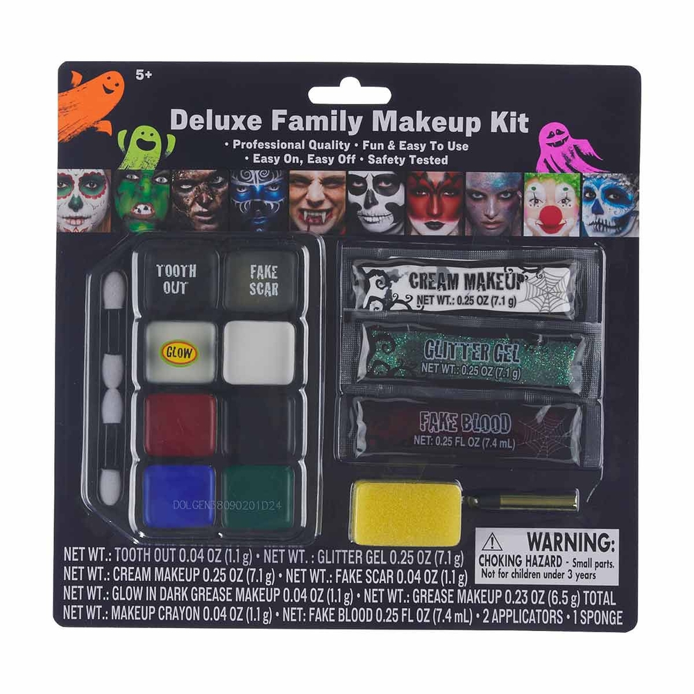 Deluxe Family Makeup Kit with Glitter and Fake Blood
